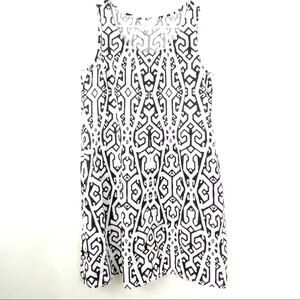 J. Jill Love Linen Tribal Print Dress Small Petite